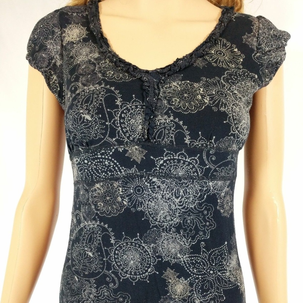 Calvin Klein Jeans Small Blue Short Sleeve Blouse